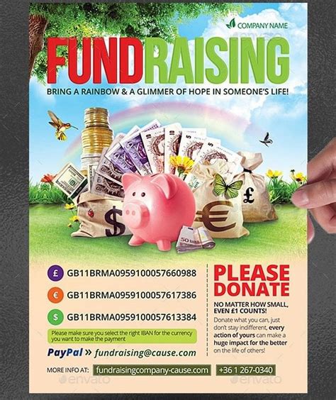 create fundraiser flyer